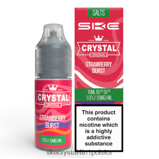 SKE sól krystaliczna - 10ml NFLR118 pęknięcie truskawek - Crystal Bar Jednorazowka