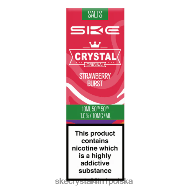 SKE sól krystaliczna - 10ml NFLR118 pęknięcie truskawek - Crystal Bar Jednorazowka