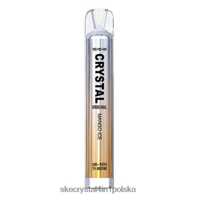 SKE Jednorazowy waporyzator z kryształową sztabką NFLR44 lód mango - Crystal Bar Polska