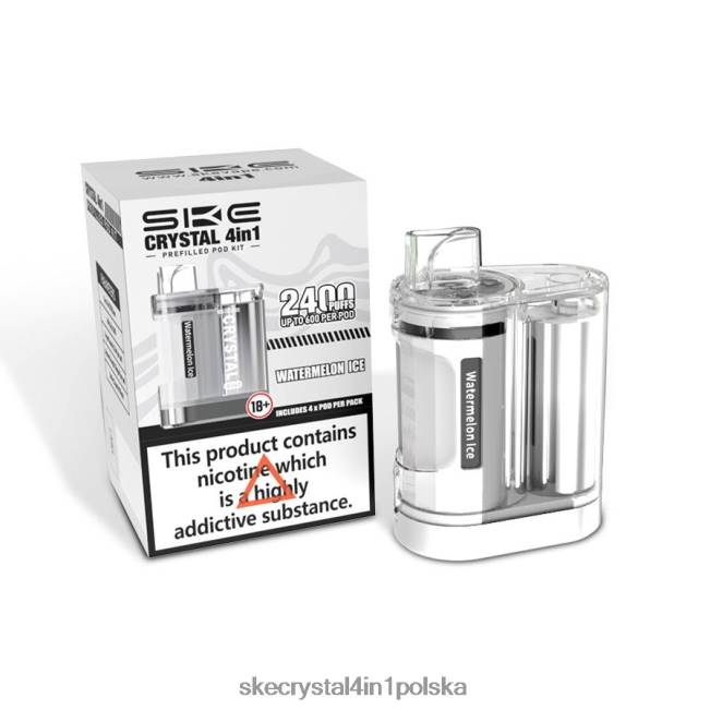 SKE zestaw kapsułek 4 w 1 kryształ 2400 NFLR10 lód arbuzowy - Crystal Bar 600 Cena