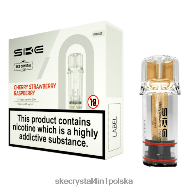 SKE kryształowe waporyzatory i strąki NFLR109 wiśnia truskawka malina - Ske Vape Review